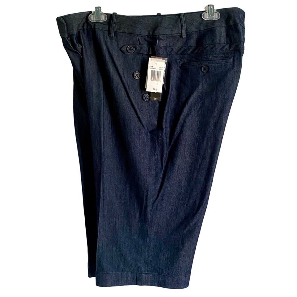 Larry Levine Stretch Shorts with Front Pockets Women's Size 14 NEW NWT